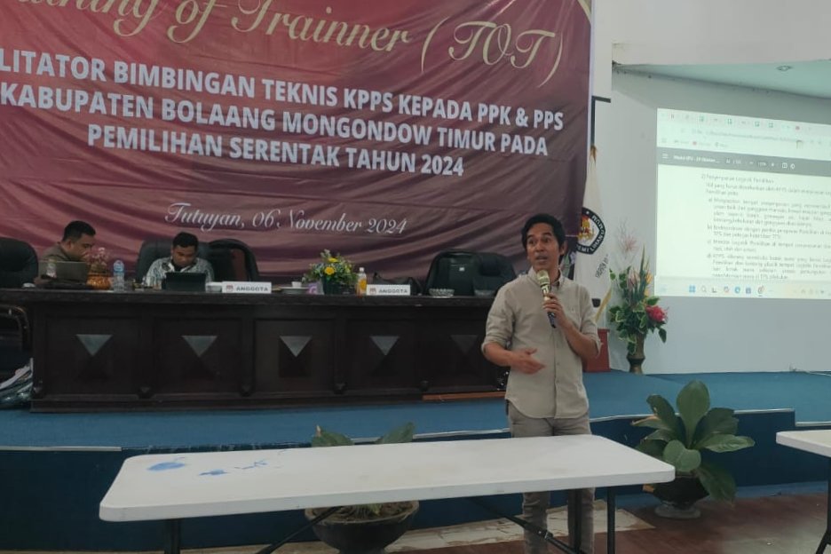 KPU Boltim Gelar TOT Bagi PPK dan PPS