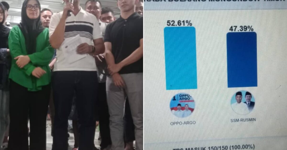 Oskar-Argo Menang Pilkada Boltim 2024