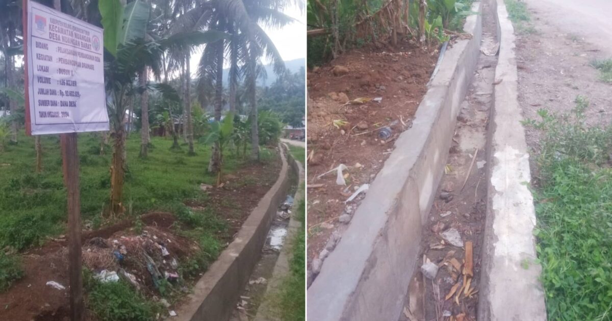 Warga Boltim Protes Kualitas Drainase