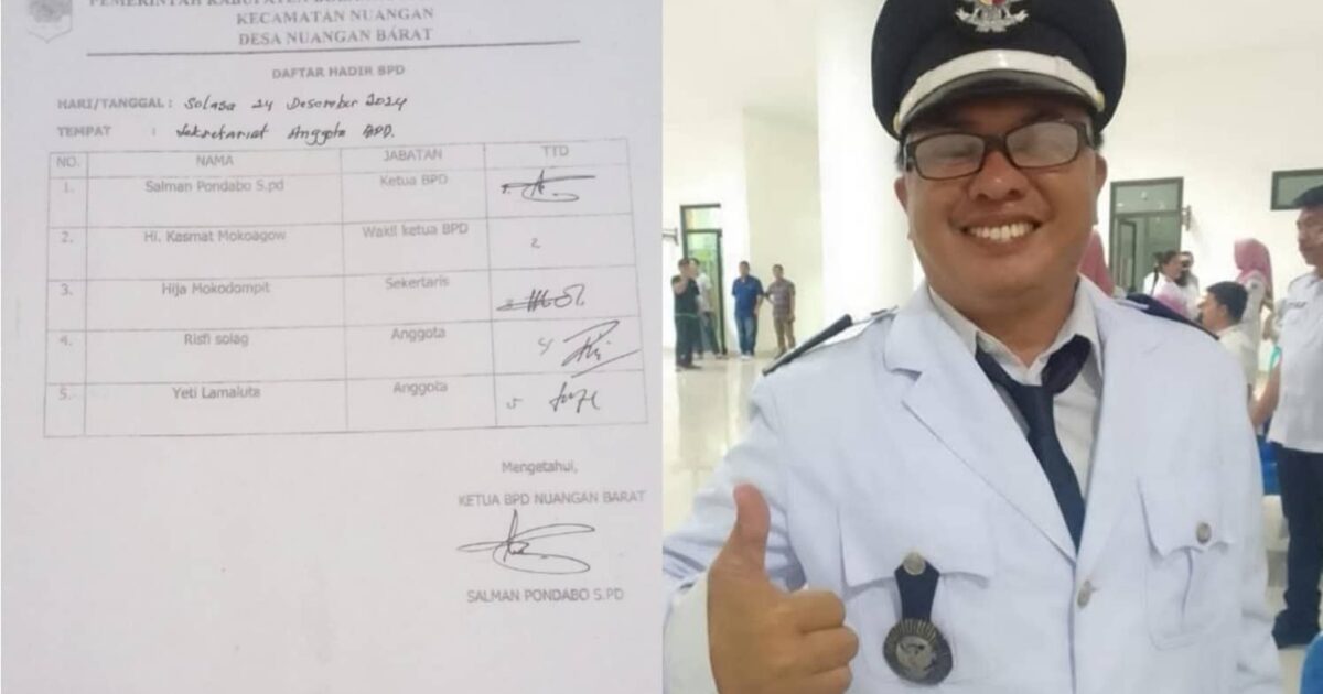 Pj Kades Nuangan Barat Evendi Suangi