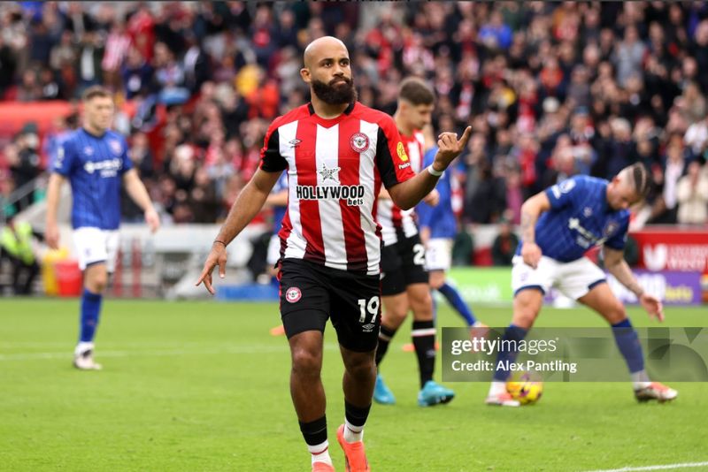 Newcastle United Incar Bryan Mbeumo