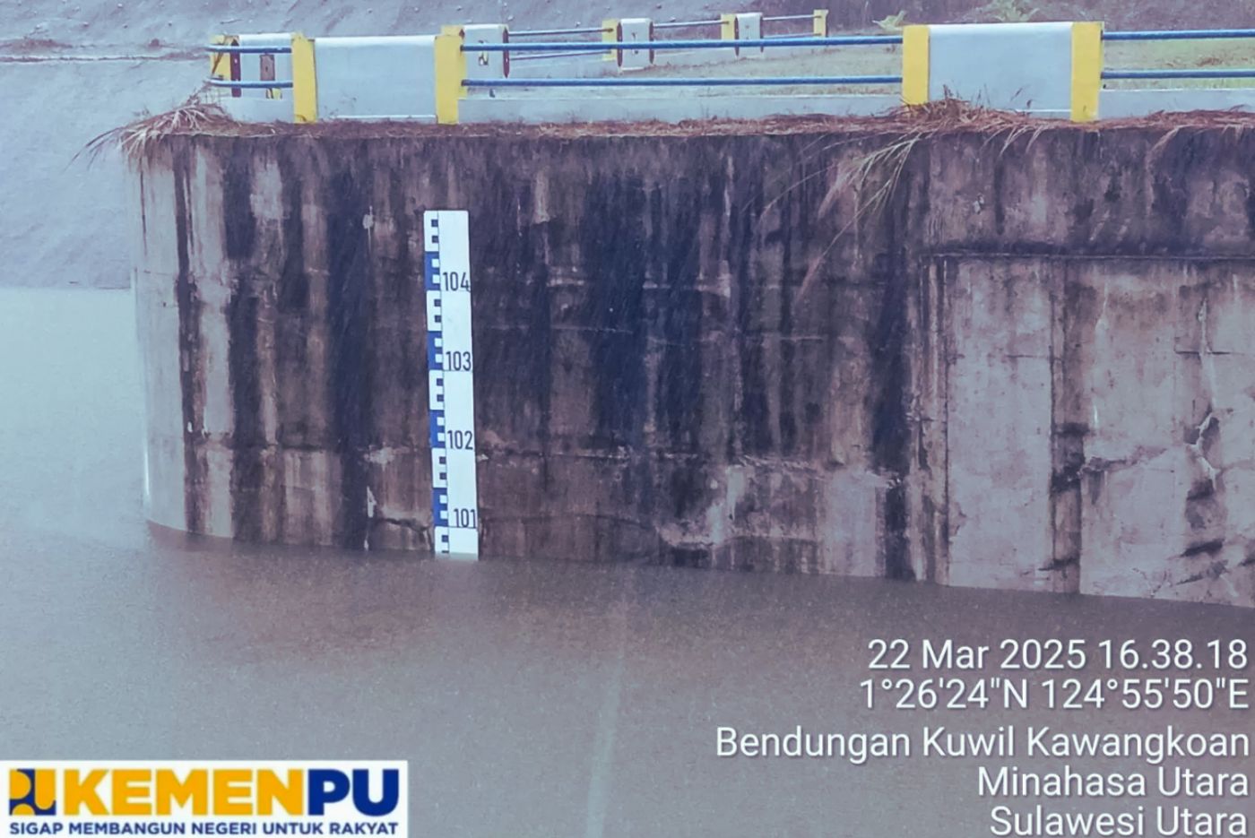 Bendungan Kuwil Kawangkoan Capai Kapasitas Maksimum