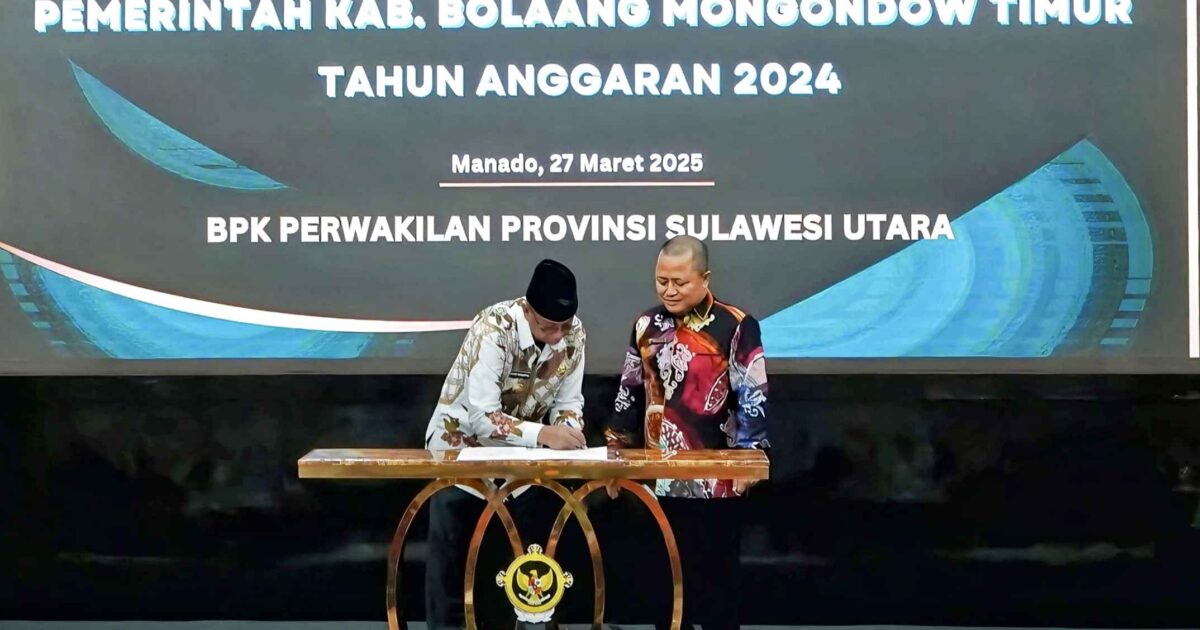 Oskar Serahkan LKPD Boltim 2024