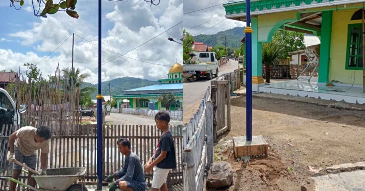 Desa Loyow Pasang Puluhan Lampu PJU