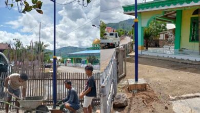 Desa Loyow Pasang Puluhan Lampu PJU