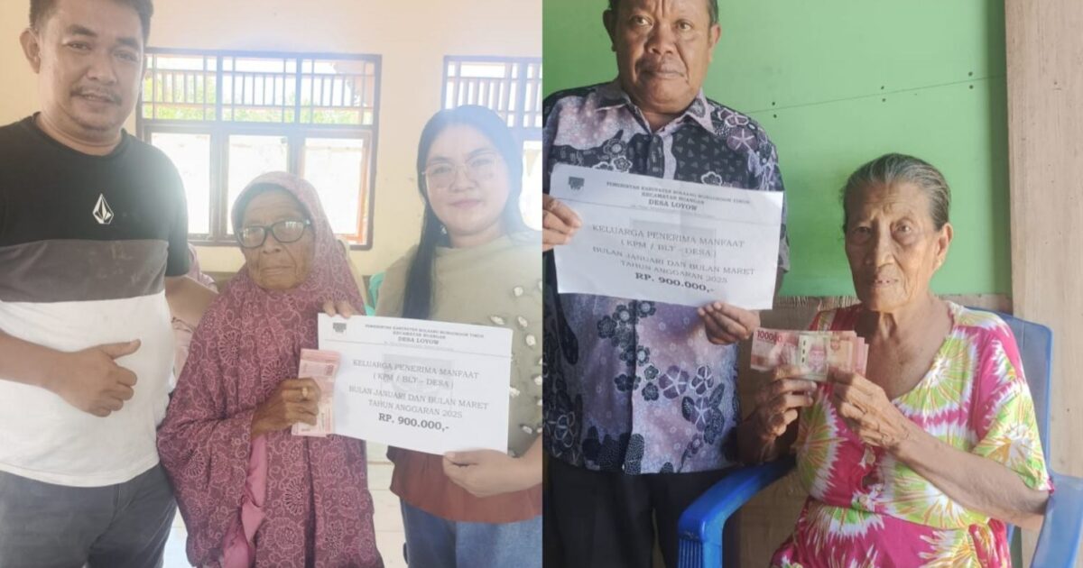 Desa Loyow Salurkan BLT Dana Desa 2025