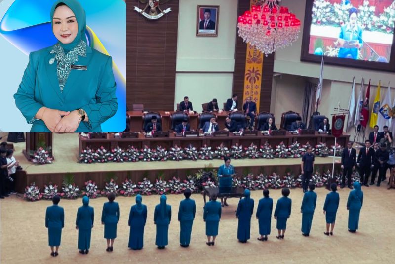 Ening Sutrisni Lasena Adam Dilantik Ketua TP-PKK Bolmut