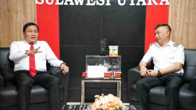 Argo Sumaiku Kunjungi Kanwil Kemenkumham Sulut