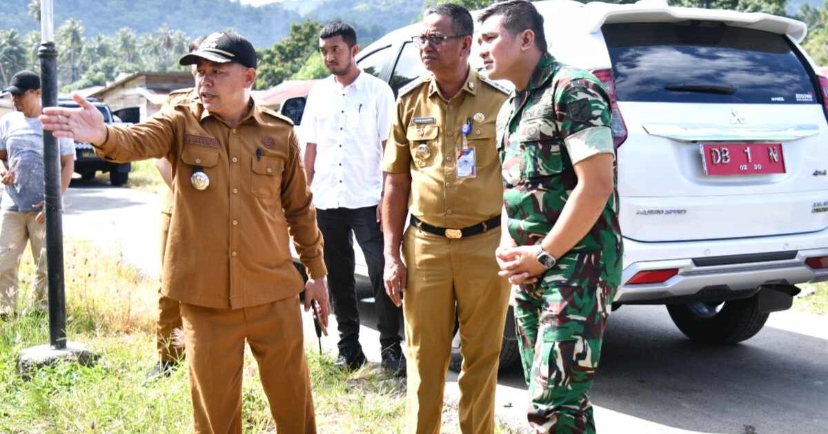 Oskar Manoppo Tinjau Pos Koramil di Nuangan