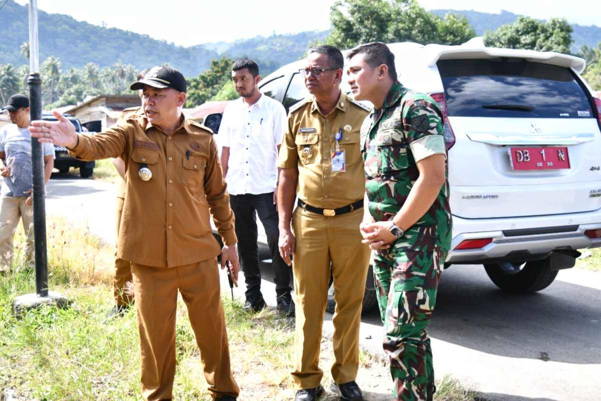 Oskar Manoppo Tinjau Pos Koramil di Nuangan