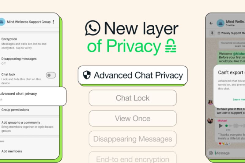 Privasi Obrolan Lanjutan