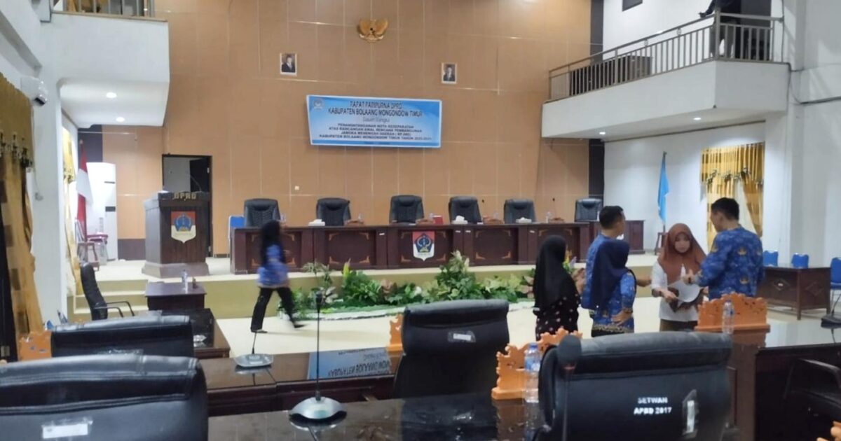 Paripurna Nota Kesepakatan RPJMD 2025–2029 Boltim