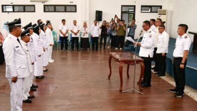 Oskar Manoppo Lantik 6 Penjabat Sangadi
