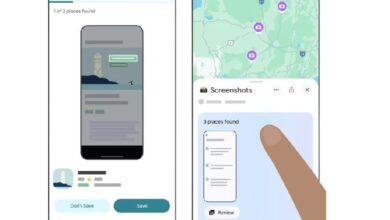 Google Maps simpan tempat dari screenshot