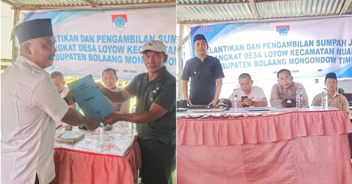 Pemdes Loyow Lantik Perangkat Desa Baru
