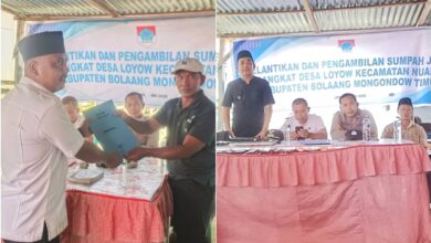 Pemdes Loyow Lantik Perangkat Desa Baru