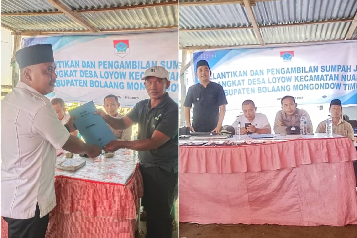Pemdes Loyow Lantik Perangkat Desa Baru