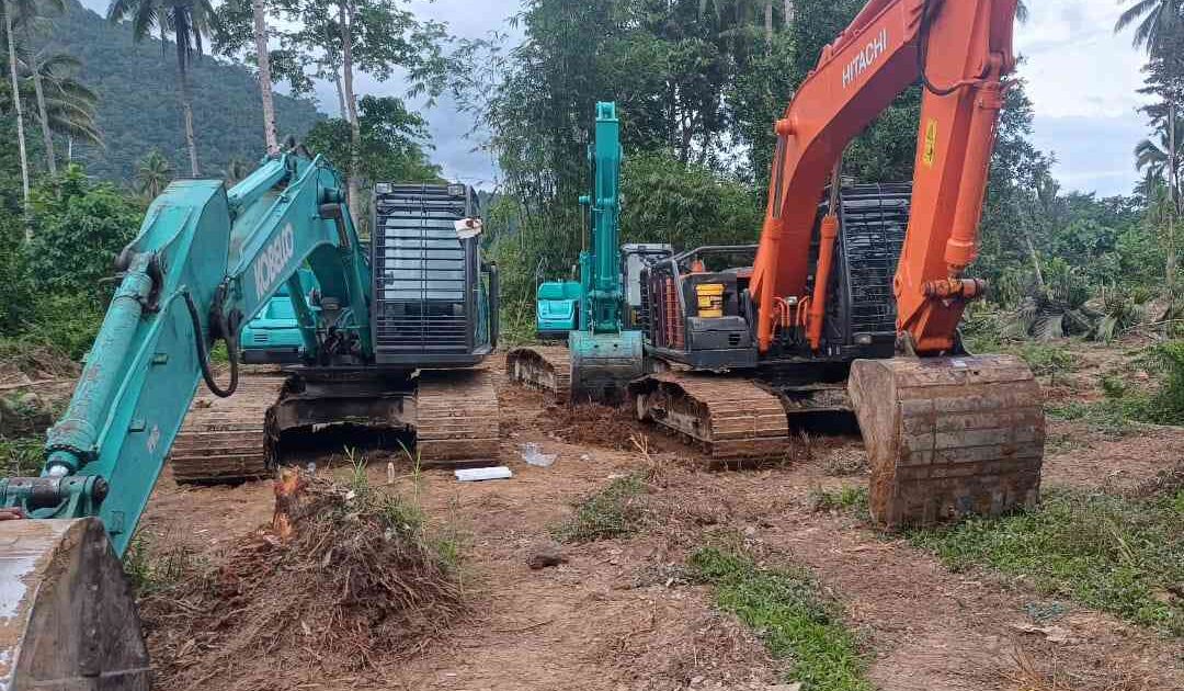 Aktivitas Tambak Udang di Matabulu