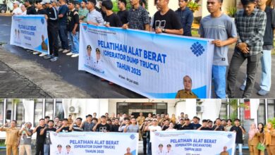 Oskar Manoppo Lepas Peserta Pelatihan Operator Excavator