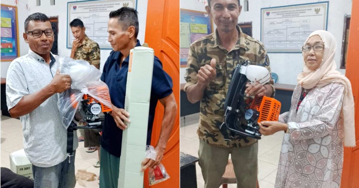 Pemerintah Desa Idumun Salurkan 40 Mesin Pangkas Rumput