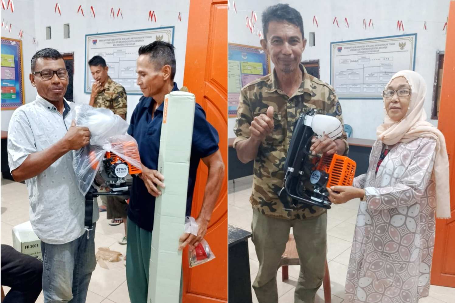 Pemerintah Desa Idumun Salurkan 40 Mesin Pangkas Rumput