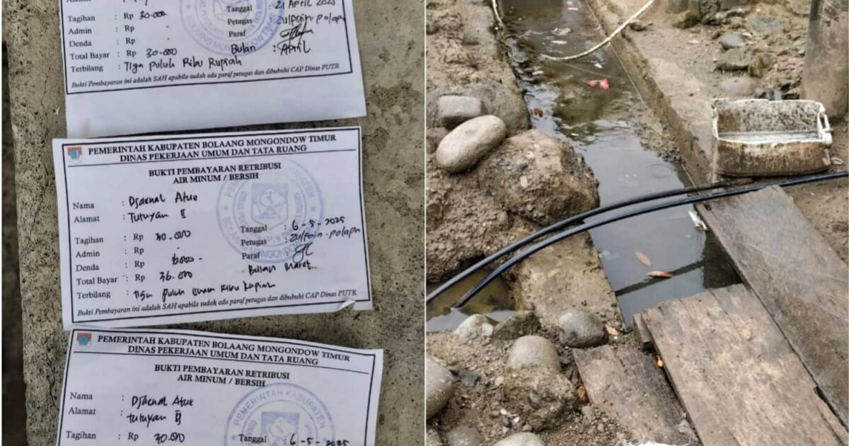 Tagihan Retribusi Air Boltim