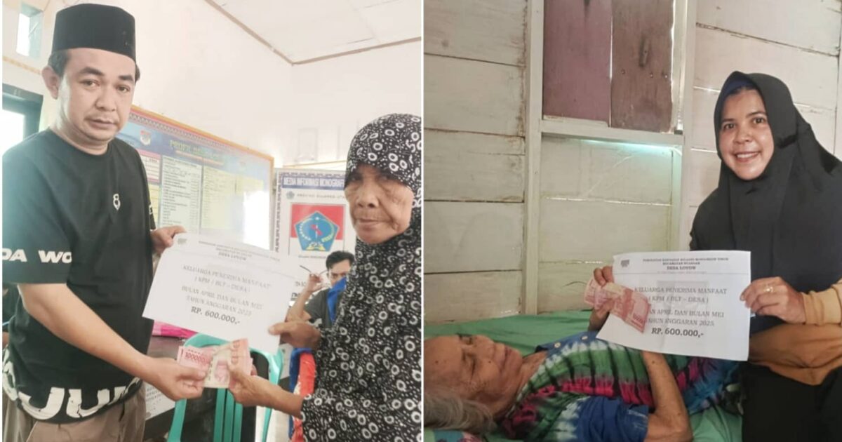 Pemdes Loyow Boltim Salurkan BLT-DD