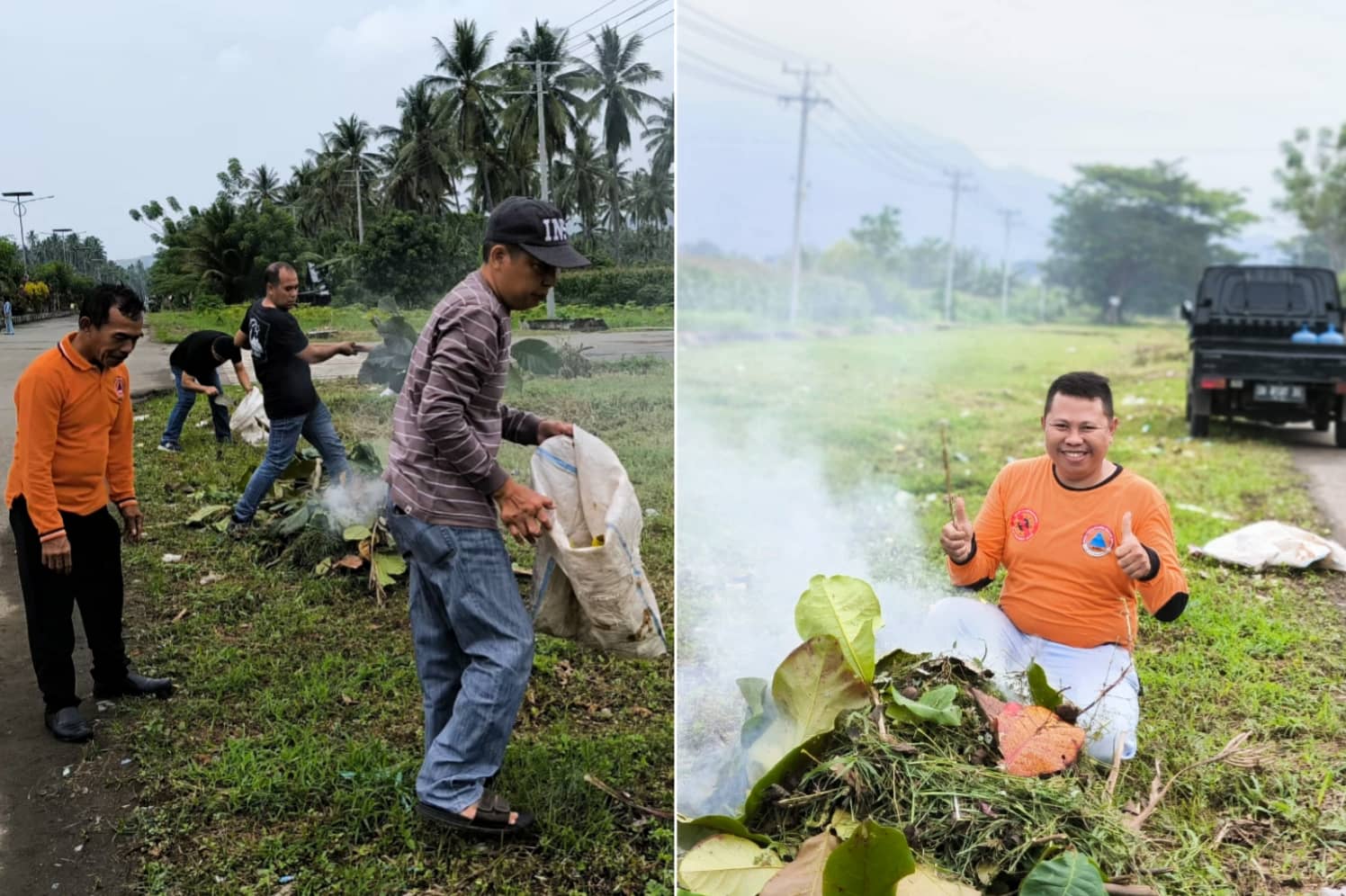 ASN BPBD Boltim melakukan kerja bakti