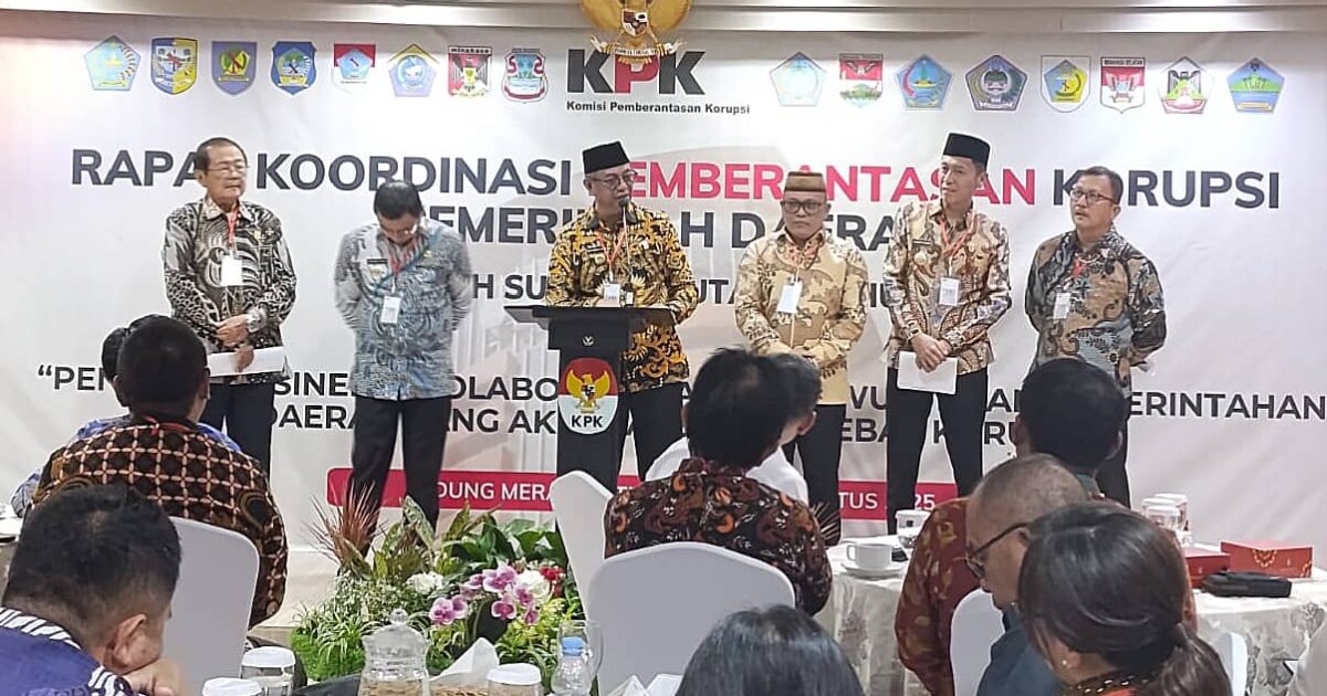Bupati Boltim Oskar Manoppo menghadiri Rakor Pemberantasan Korupsi KPK RI di Gedung Merah Putih, Jakarta