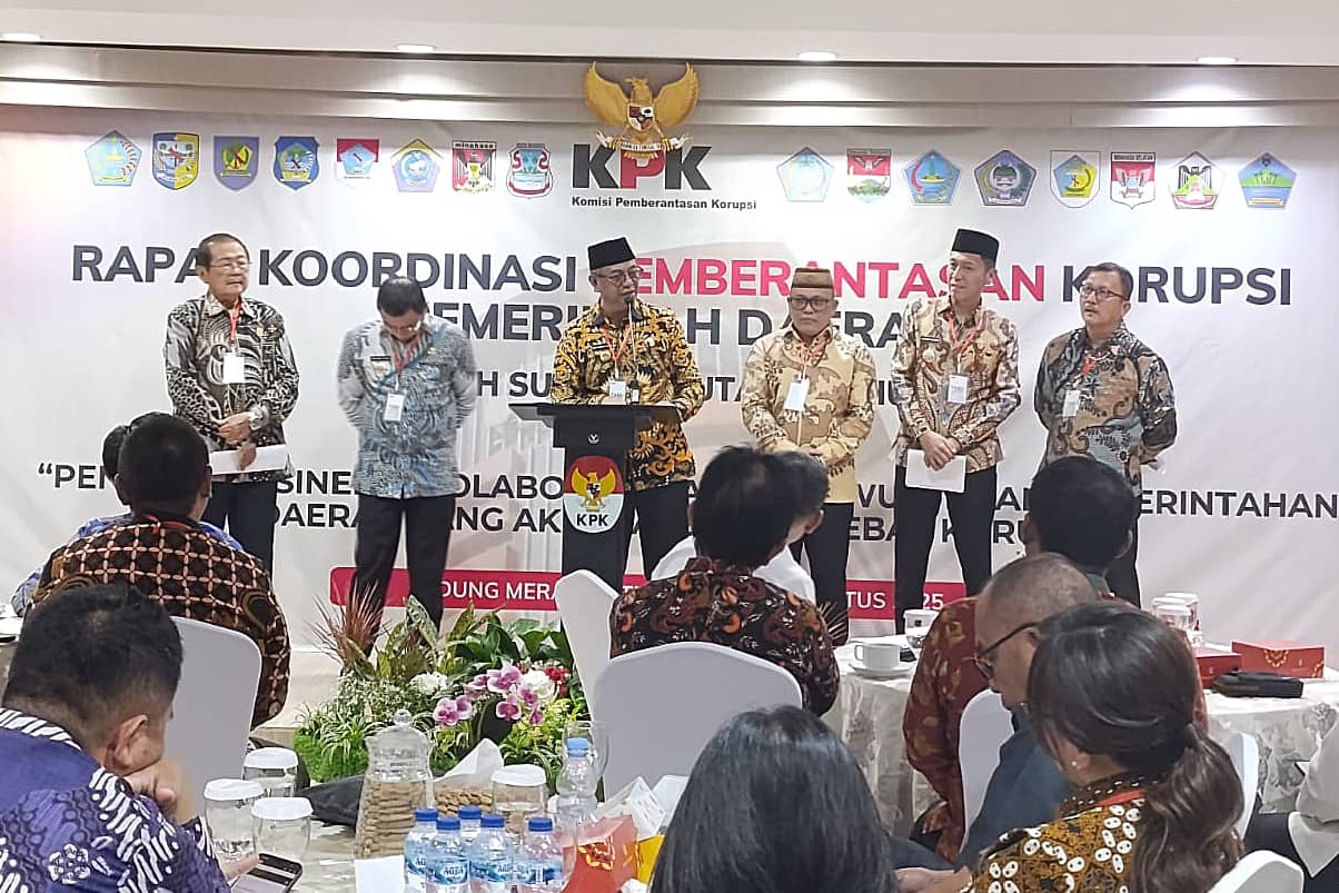 Bupati Boltim Oskar Manoppo menghadiri Rakor Pemberantasan Korupsi KPK RI di Gedung Merah Putih, Jakarta