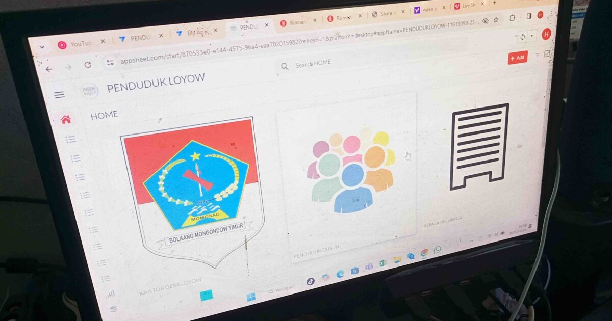 Aplikasi layanan digital Desa Loyow