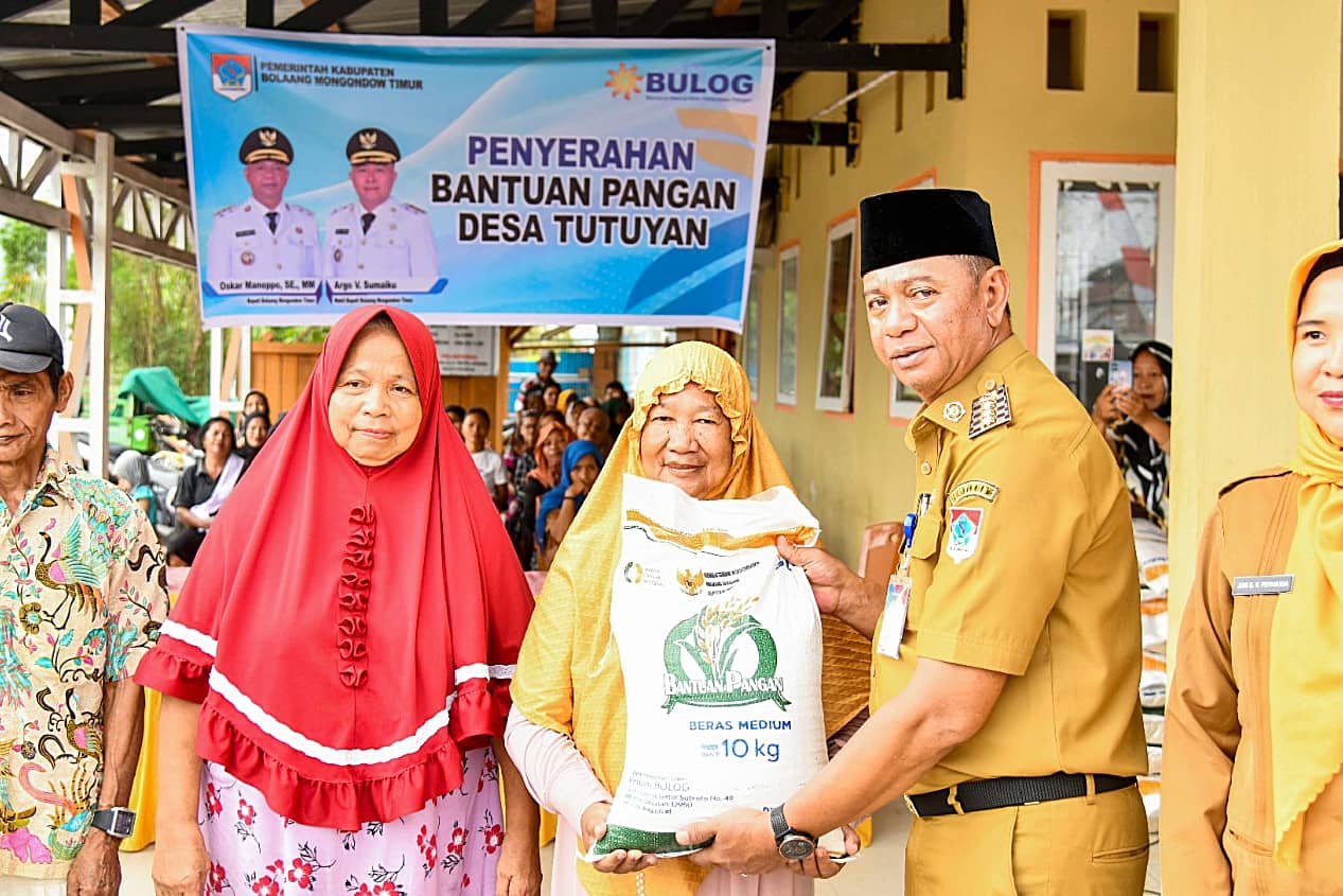 Pemkab Boltim salurkan bantuan beras