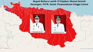 Bupati Boltara Lantik 15 Pejabat