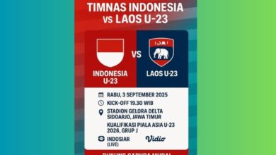 Jadwal siaran langsung Timnas Indonesia vs Laos