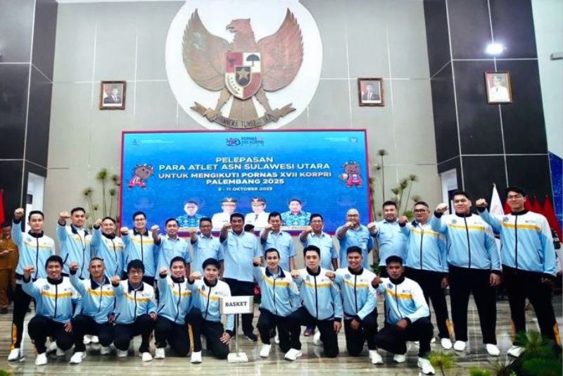 Kontingen Sulut di Pornas Korpri 2025