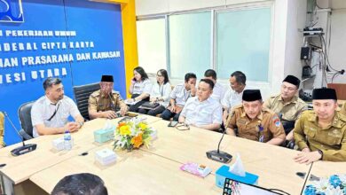 Bupati Boltim Oskar Manoppo saat koordinasi dengan BPBPK Sulut, Selasa (9/9/2025).