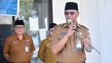 Bupati Boltim Oskar Manoppo saat memberikan ultimatum kepada ASN