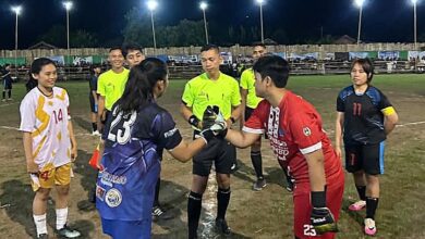 Pertandingan final Putri Tripika Cup Nuangan 2025