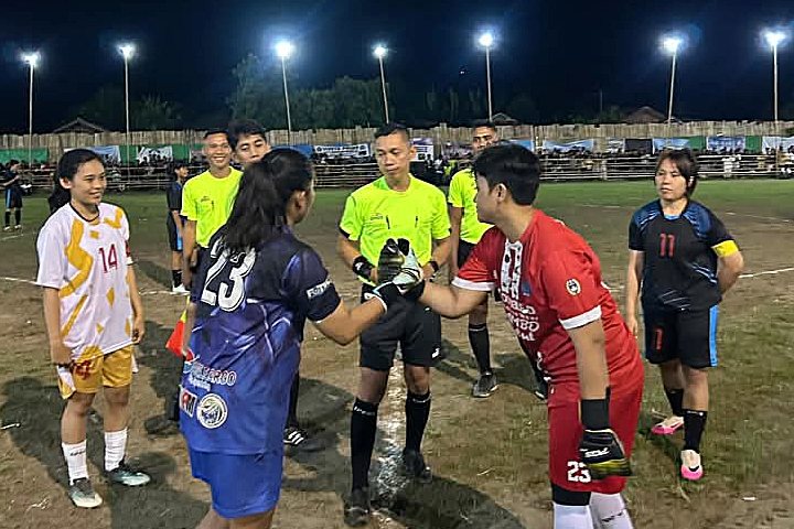 Pertandingan final Putri Tripika Cup Nuangan 2025