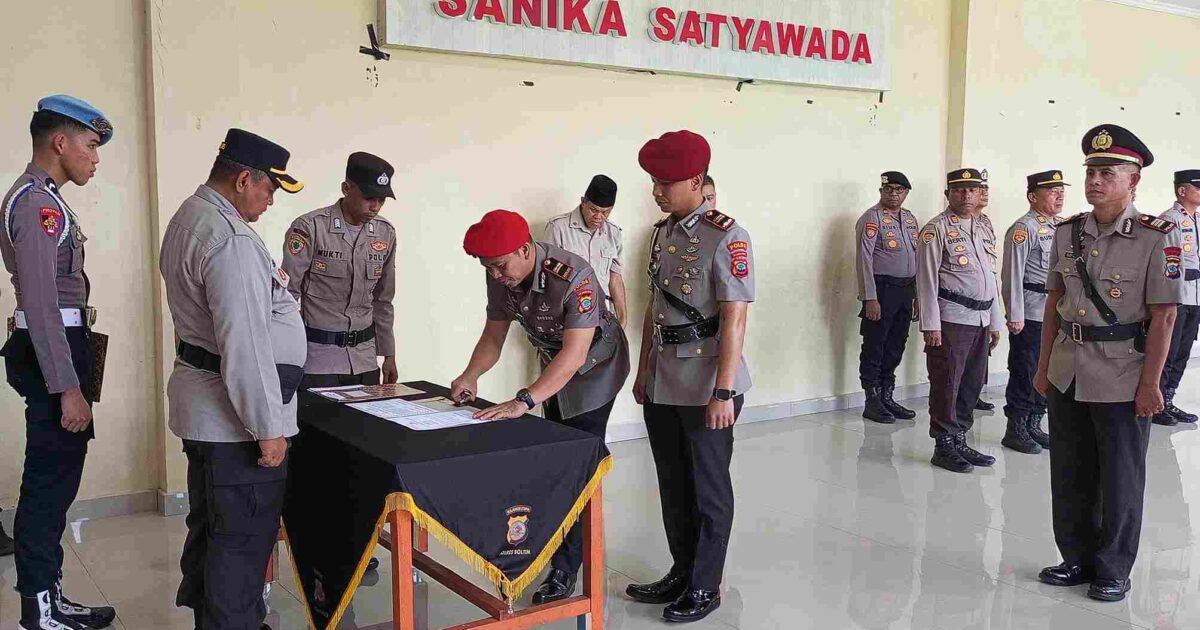 Tiga perwira Polres Boltim berganti jabatan