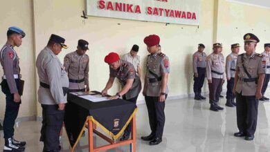 Tiga perwira Polres Boltim berganti jabatan