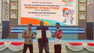 Atlet boltara pada PORPROV XII Sulawesi Utara 2025