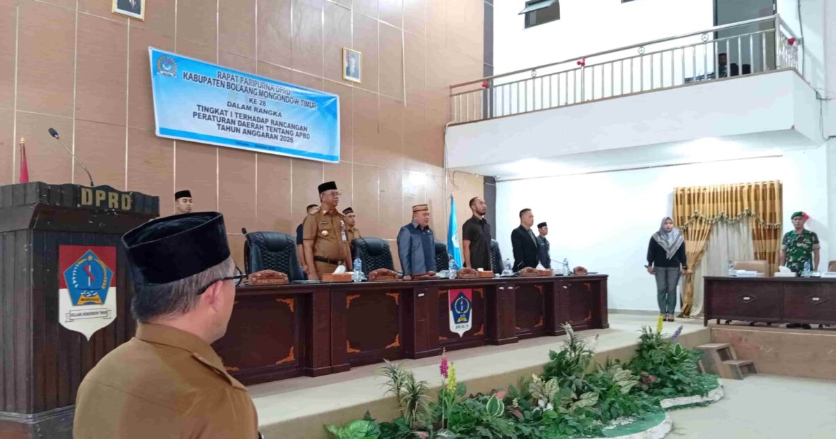 Bupati Boltim Oskar Manoppo menyampaikan kondisi APBD 2026 yang turun dan DAK fisik nol.