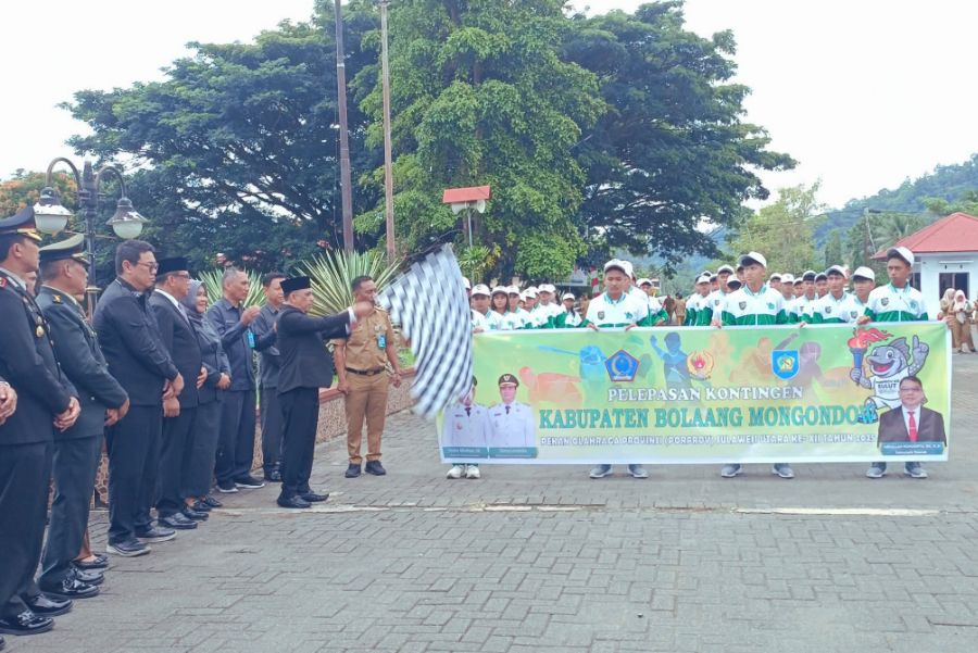 Bupati Bolmong lepas kontingen Porprov 2025