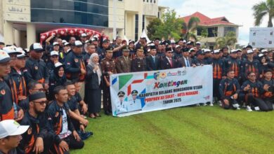 Bupati Boltara lepas kontingen Porprov 2025