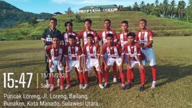 Hasil pertandingan Boltara vs Sangihe Porprov Sulut 2025