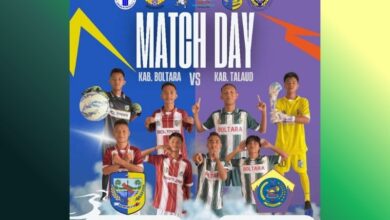 Hasil pertandingan sepak bola Porprov Sulut 2025