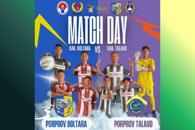 Hasil pertandingan sepak bola Porprov Sulut 2025