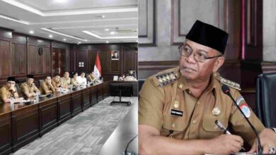 Bupati Boltim Oskar Manoppo menghadiri Rakorev RKPD Sulut 2025
