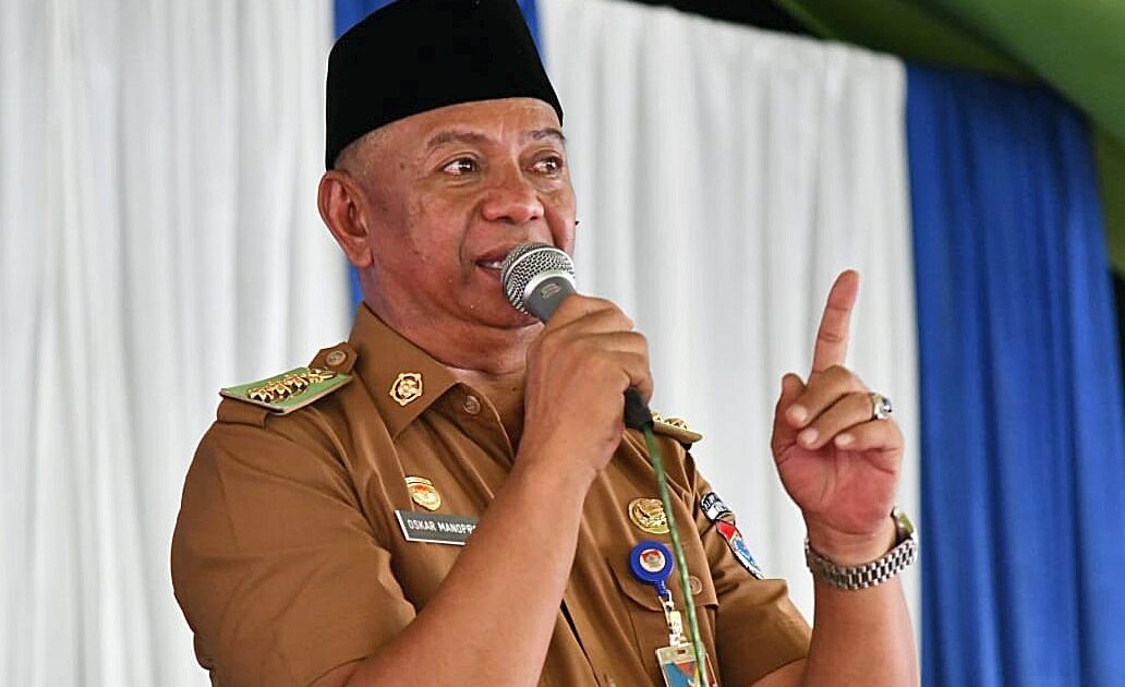 Bupati Boltim Oskar Manoppo wanti-wanti camat dan sangadi jangan gegebah gunakan dana desa (Dandes) program ketahanan pangan